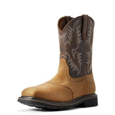 Ariat Work: Sierra Wide Square Toe Steel Toe Zapatos de Seguridad Hombre - Marrones / Chocolate (LXO